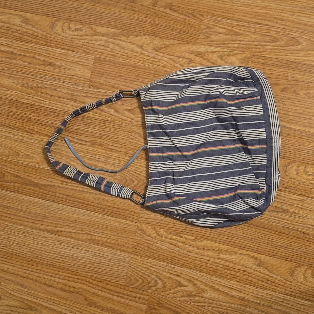 Striped Cotton Purse